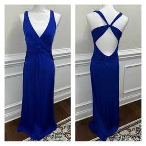 Laundry By Shelli Segal Royal Blue Maxi Dress